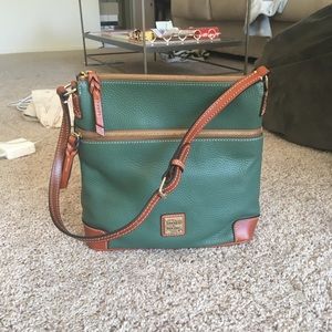 Dooney & Bourke Pebble Leather Crossbody Sage